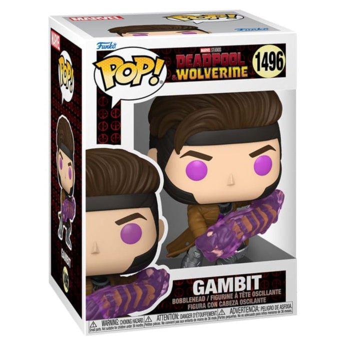 Funko POP! Gambit bobblehead 1496 in Deadpool and Wolverine window box