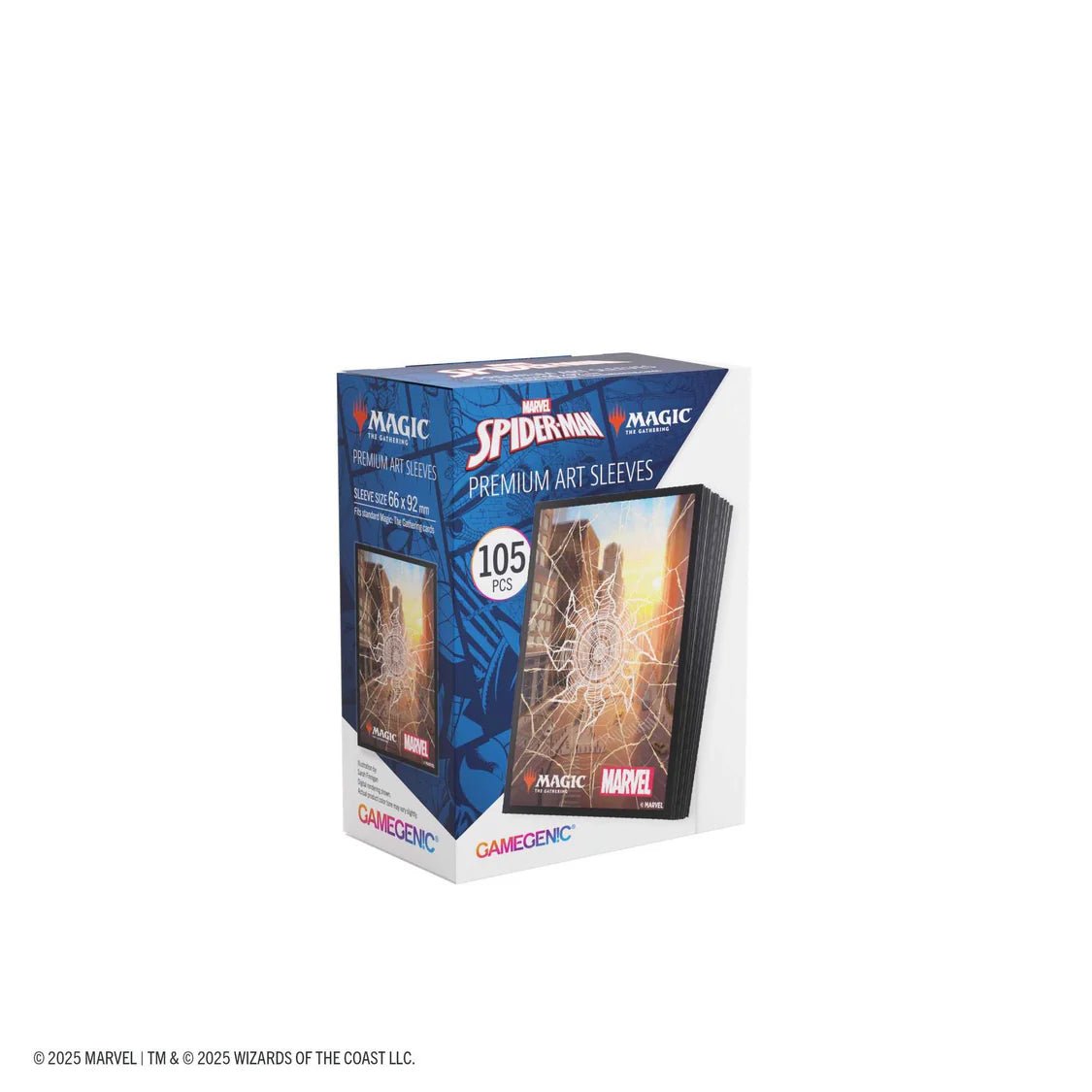 Gamegenic Magic: The Gathering Marvel's Spider-Man Premium Art Sleeves - Spider-Man Plains - Loaded Dice