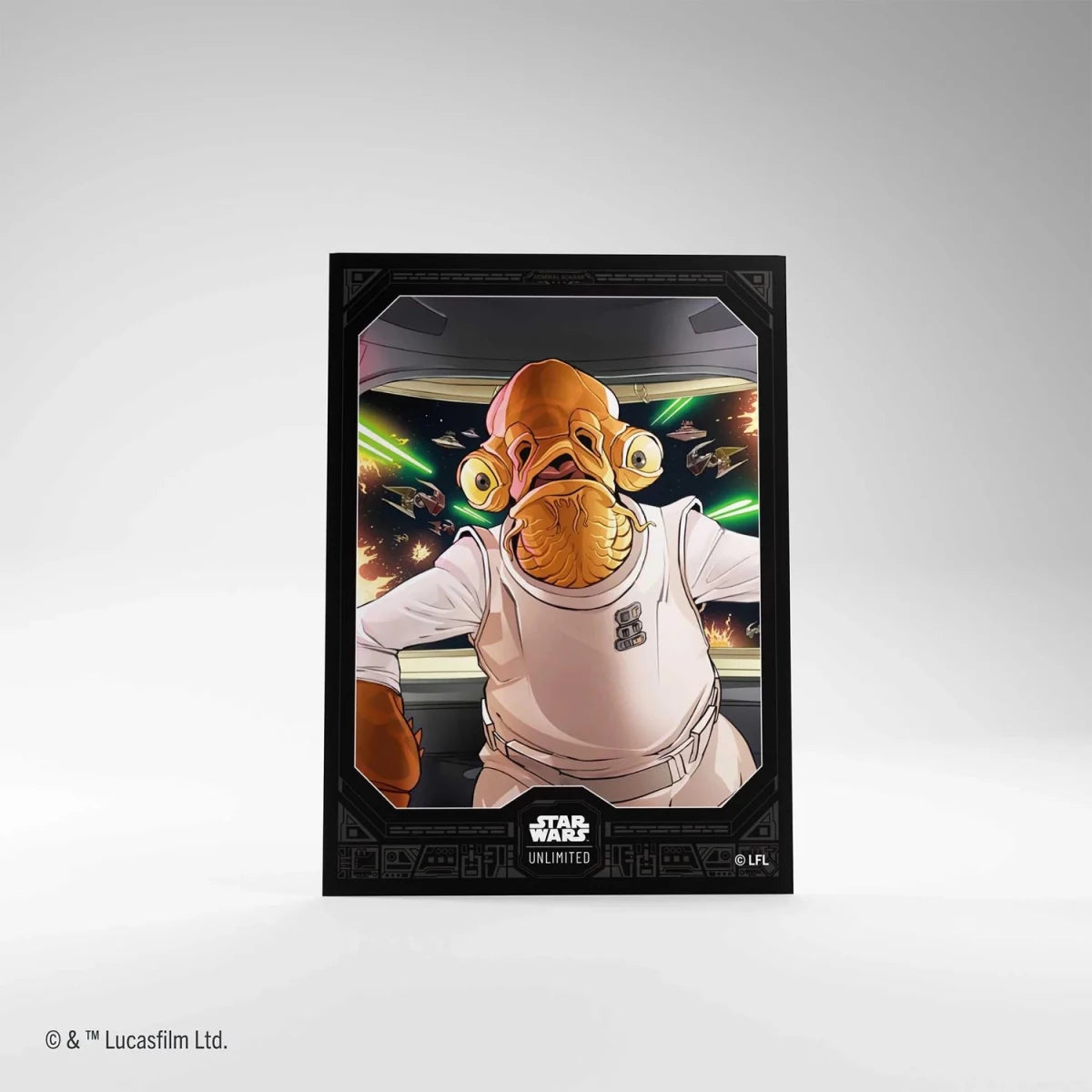 Gamegenic Star Wars: Unlimited Art Sleeves - Admiral Ackbar - Loaded Dice