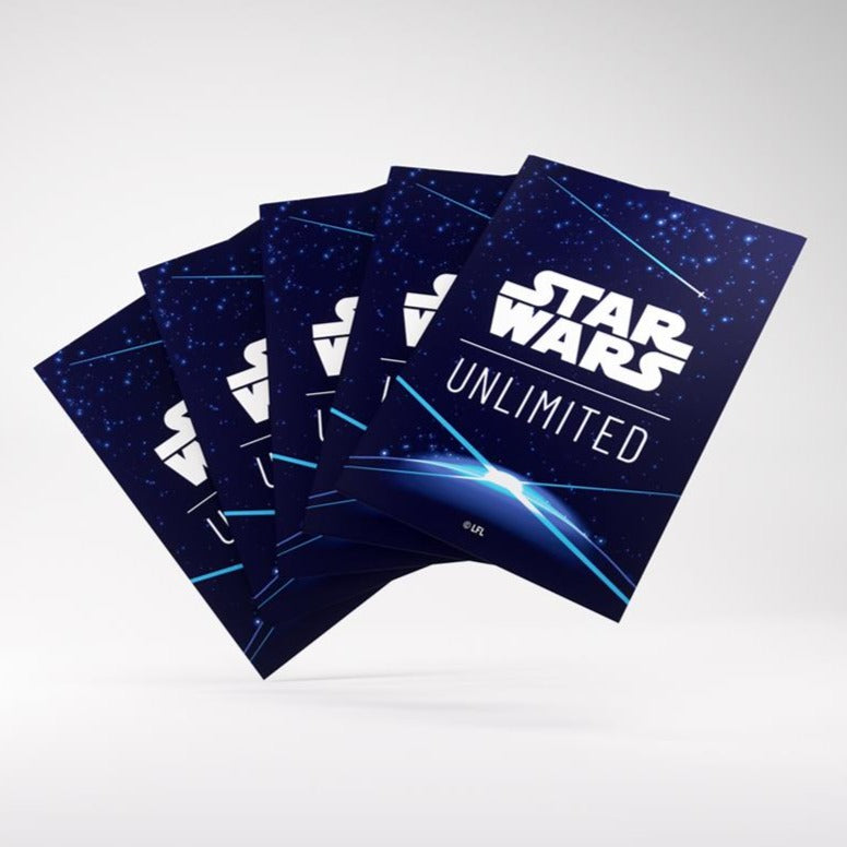 Gamegenic Star Wars: Unlimited Art Sleeves - Space Blue - Loaded Dice