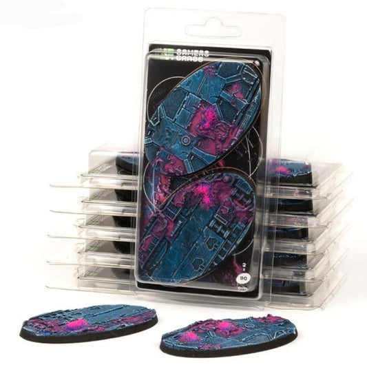 Gamers Grass Alien Infestation Oval Bases - 90mm (x2) - Loaded Dice