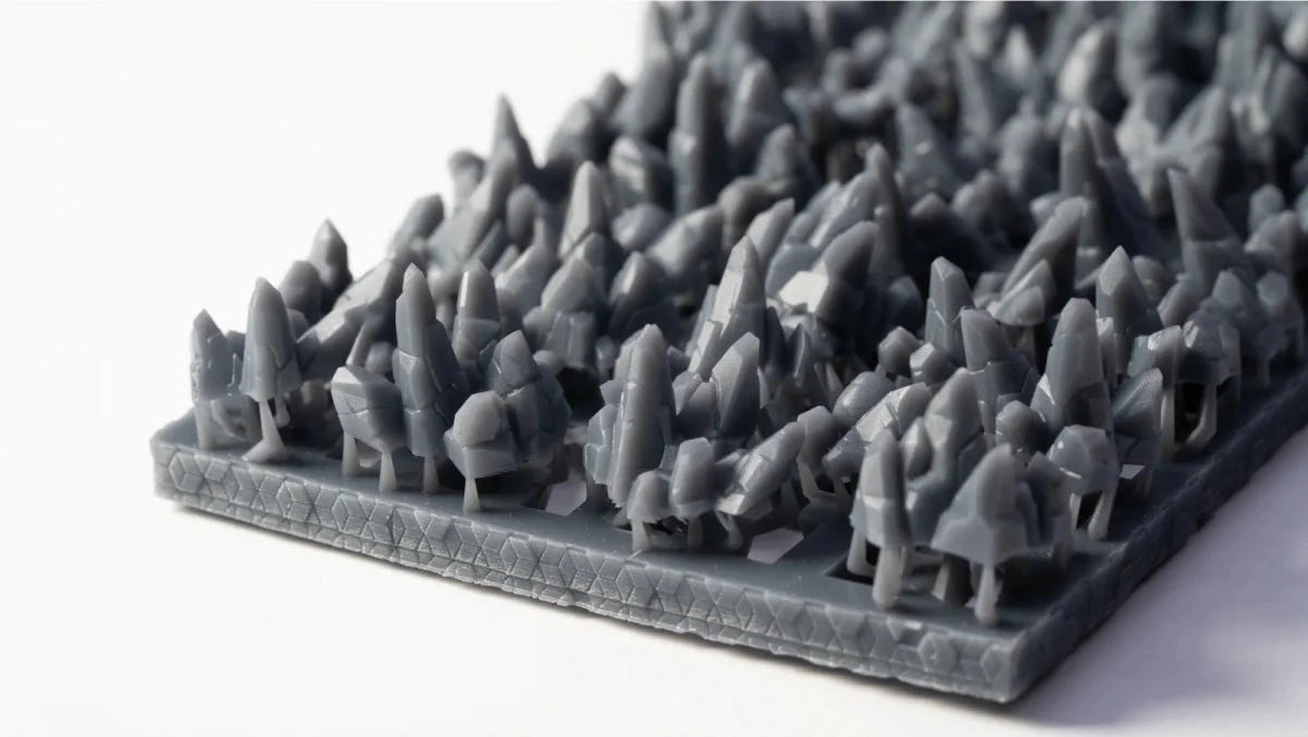 Close-up of the unpainted Gamers Grass Chaos Shards resin sprue