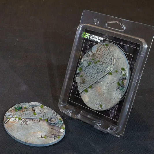 Gamers Grass Battle Ready Bases - Urban Warfare Oval 120mm (x1) - Loaded Dice