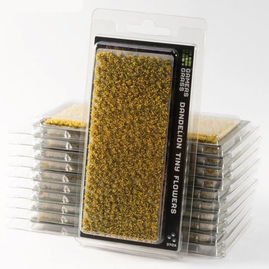 Gamers Grass Dandelion Tiny Flowers tufts in blister packaging