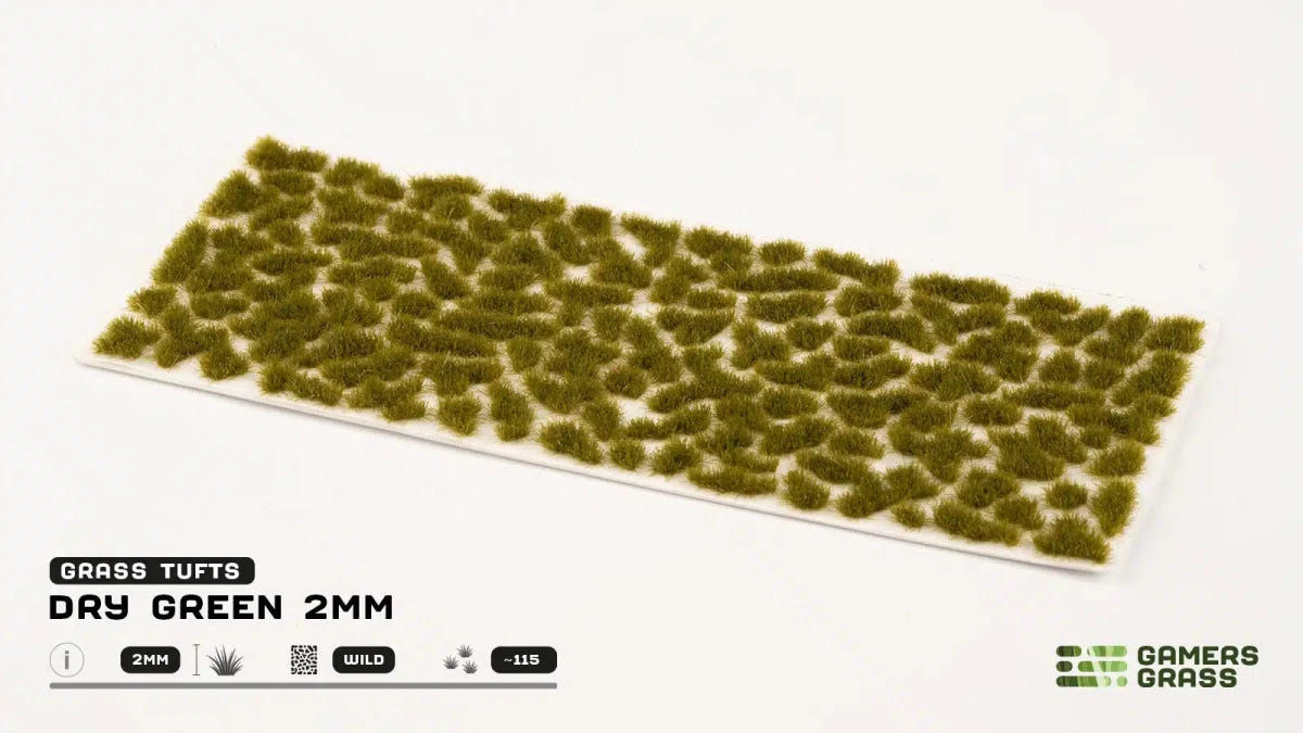 Gamers Grass Dry Green 2mm - Loaded Dice