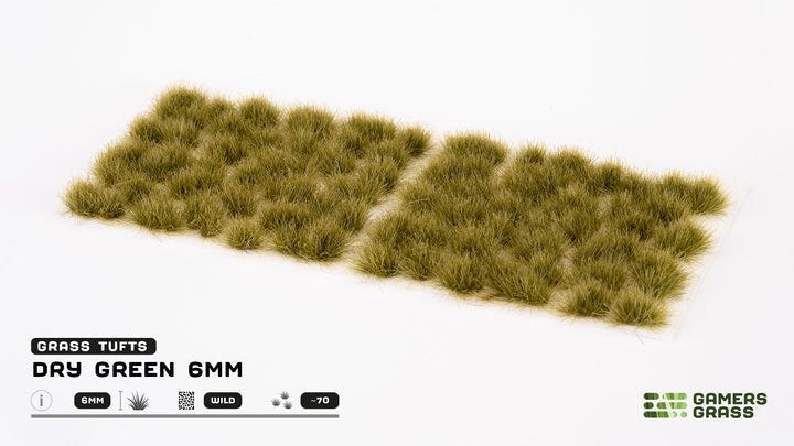 Gamers Grass Dry Green 6mm Tufts (Small) - Loaded Dice
