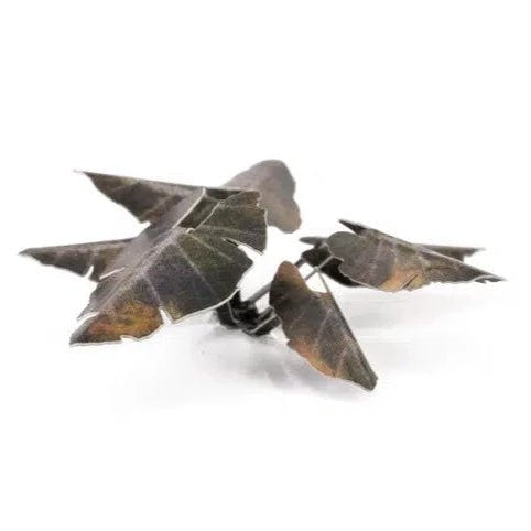 Gamers Grass Black Magic Taro laser-cut plant from a low side angle