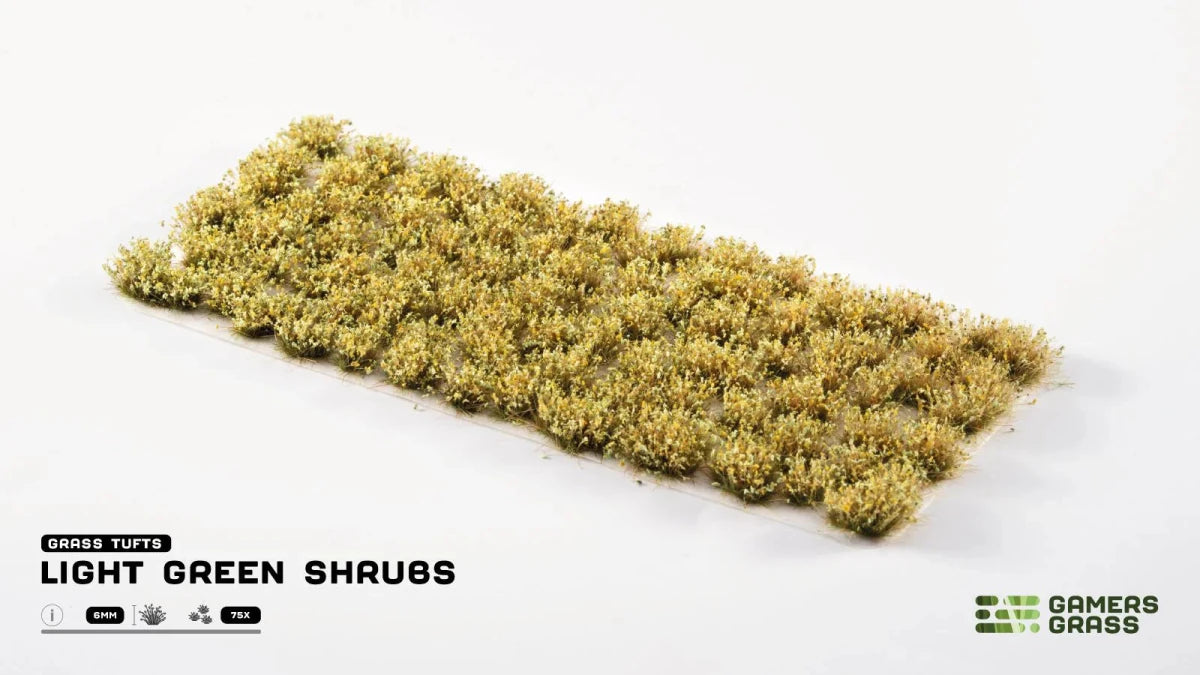 Gamers Grass - Light Green Shrubs - Loaded Dice