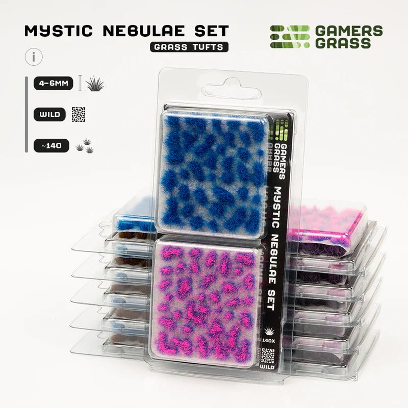 Gamers Grass Mystic Nebulae grass tufts set packaging with 4-6mm size information