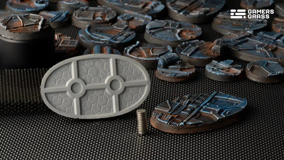 Gamers Grass Spaceship Corridor Oval Bases - 60mm (x4) - Loaded Dice
