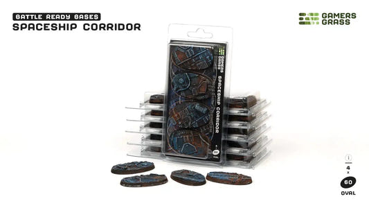 Gamers Grass Spaceship Corridor Oval Bases - 60mm (x4) - Loaded Dice