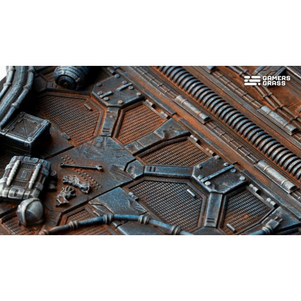 Gamers Grass Spaceship Corridor Round 100mm (x1) - Loaded Dice