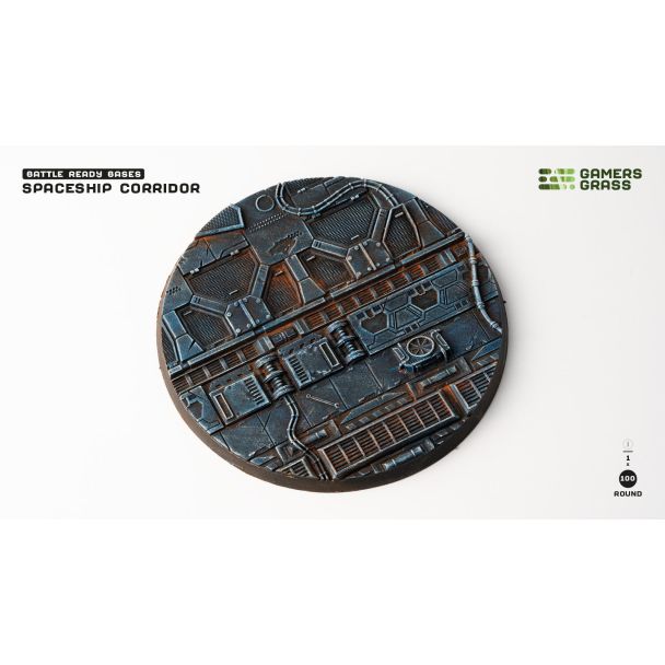 Gamers Grass Spaceship Corridor Round 100mm (x1) - Loaded Dice