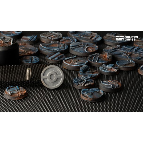 Gamers Grass Spaceship Corridor Round 25mm (x10) - Loaded Dice