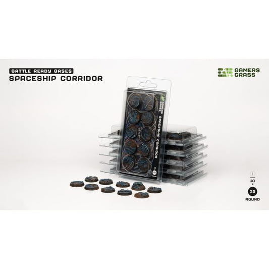 Gamers Grass Spaceship Corridor Round 25mm (x10) - Loaded Dice