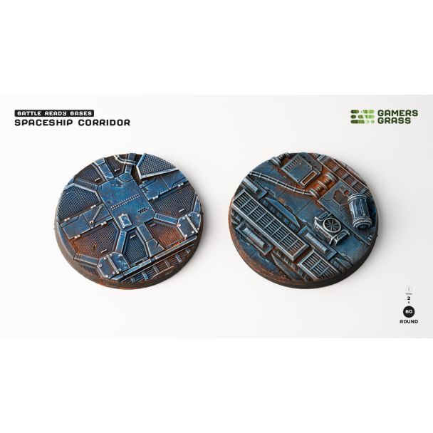 Gamers Grass Spaceship Corridor Round 60mm (x2) - Loaded Dice