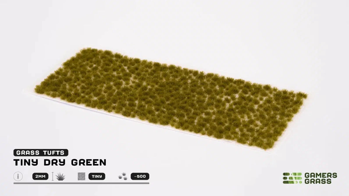 Gamers Grass Tiny Tufts - Dry Green - Loaded Dice
