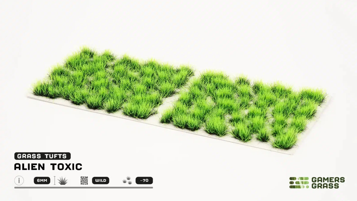 Gamers Grass Tufts Alien Toxic 6mm - Loaded Dice