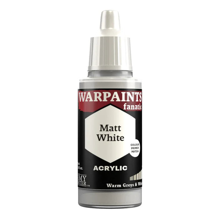 Army Painter Warpaints Fanatic: Matt White 18ml - Loaded Dice