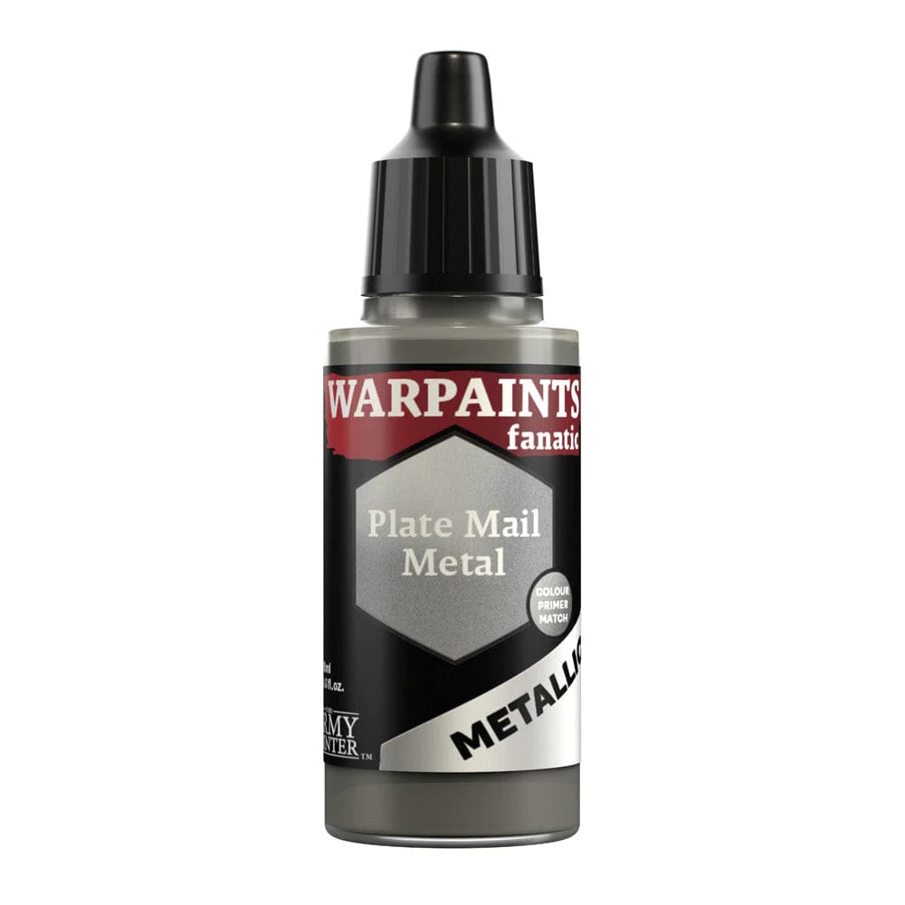 Army Painter Warpaints Fanatic Metallic: Plate Mail Metal 18ml - Loaded Dice
