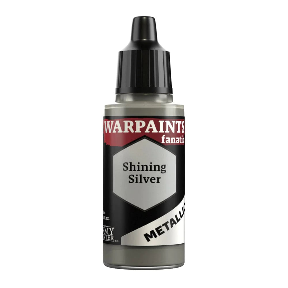 Army Painter Warpaints Fanatic Metallic: Shining Silver 18ml - Loaded Dice