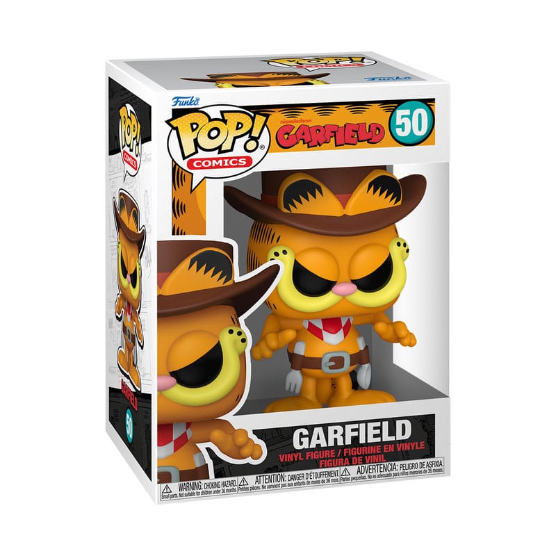 Garfield cowboy Funko Pop! Comics vinyl figure in its window box, number 50