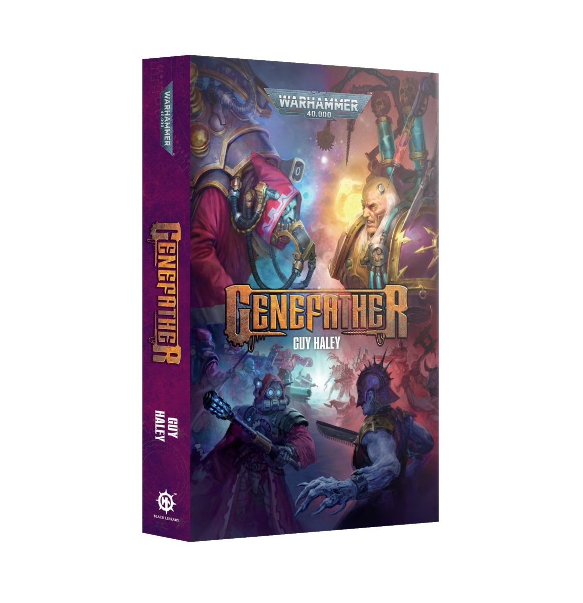 Genefather paperback by Guy Haley, Warhammer 40,000 Black Library novel cover