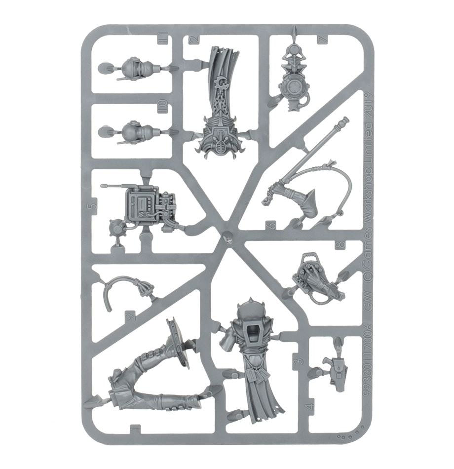 Genestealer Cults Clamavus unpainted plastic sprue, frame 1 of 1