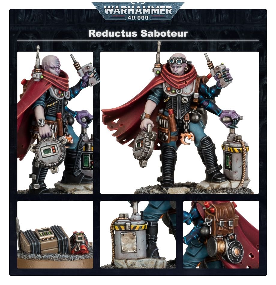 Genestealer Cults: Reductus Saboteur model detail - Loaded Dice