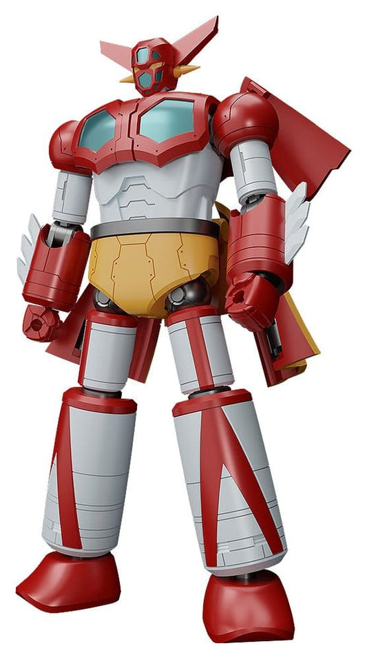 Getter Robo Getter 1 Moderoid miniature combining kit built, red and white robot, front view