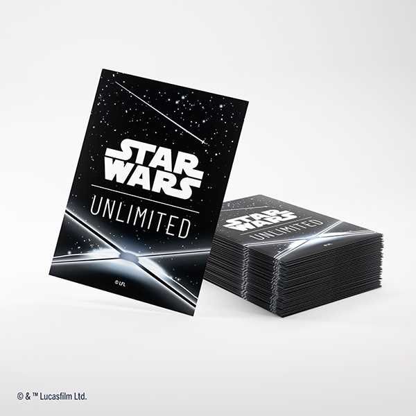 Gamegenic Star Wars: Unlimited Art Sleeves - Card Back Black - Loaded Dice