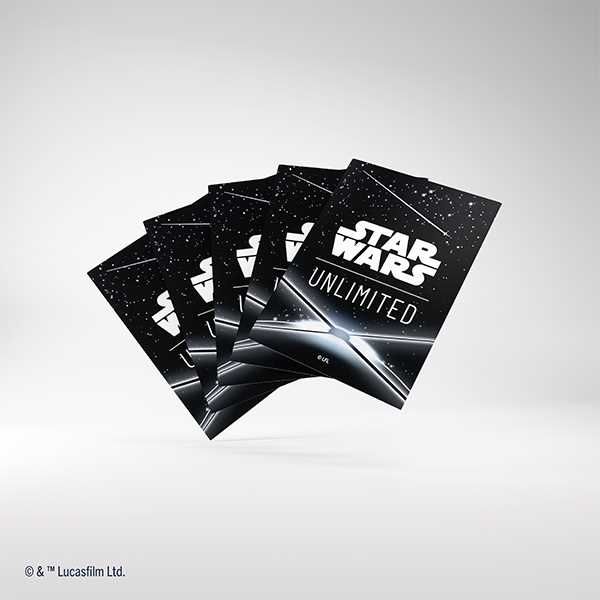 Gamegenic Star Wars: Unlimited Art Sleeves - Card Back Black - Loaded Dice