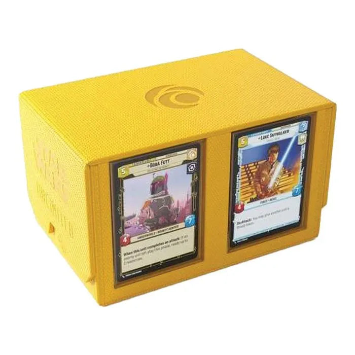Gamegenic - Star Wars Unlimited - Double Deck Pod - Yellow - Release Date 1/3/24 - Loaded Dice Barry Vale of Glamorgan CF64 3HD