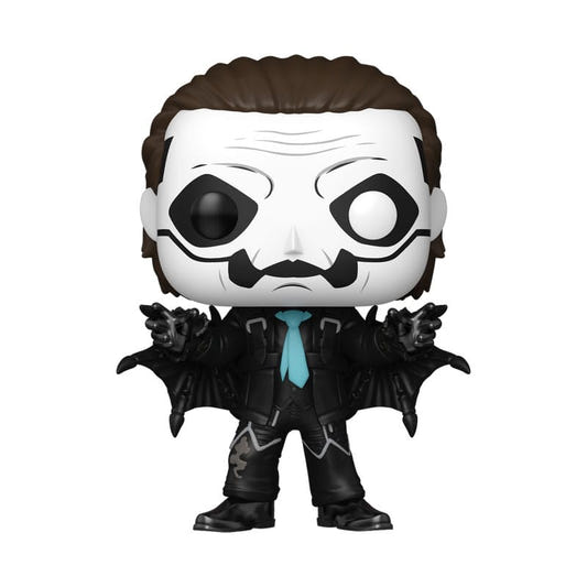 Ghost Papa Emeritus IV Funko Pop! Rocks vinyl figure in skull face paint and glitter bat-wing outfit