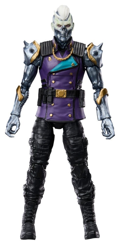 G.I. Joe Classified Series Axel "Synapse" Soma figure in purple and black Cobra outfit, front view
