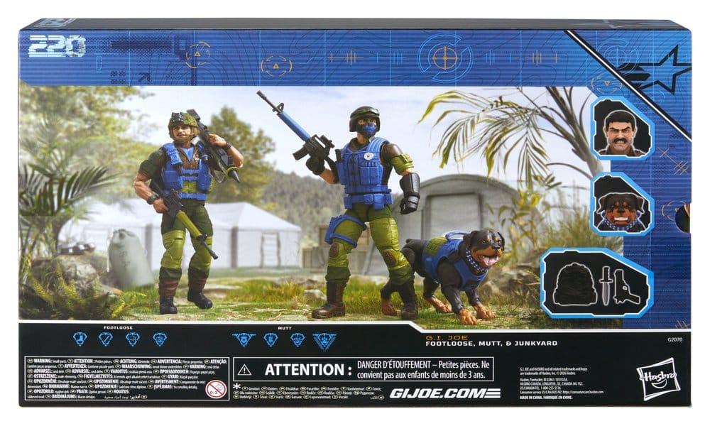 G.I. Joe Classified #220 Mad Marauders Footloose, Mutt and Junkyard box back