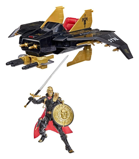 G.I. Joe Classified Series Iron Grenadier Despoiler vehicle with Destro figure, sword and shield