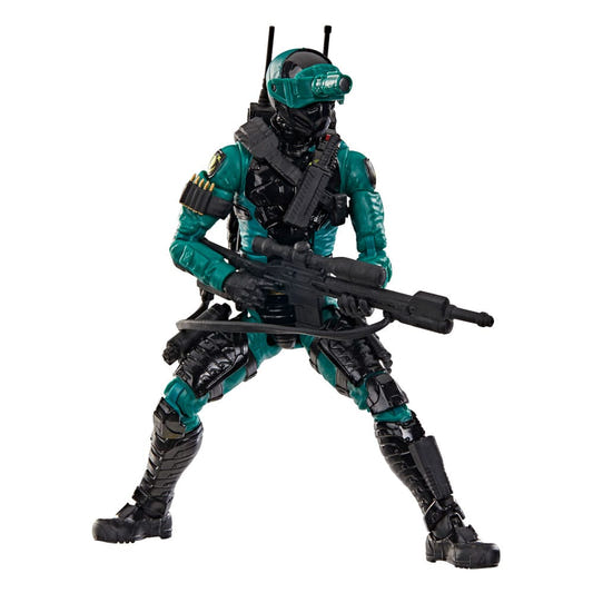 G.I. Joe Classified Series Night-Viper figure in helmet with night-vision visor, holding a rifle