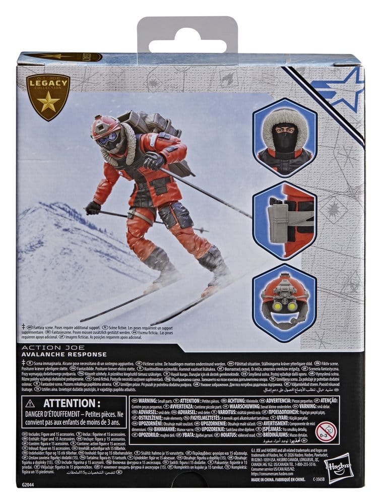 Back of the G.I. Joe Classified Legacy Collection Action Joe Avalanche Response box