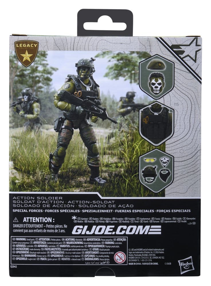Back of the G.I. Joe Classified Legacy Action Soldier Special Forces box