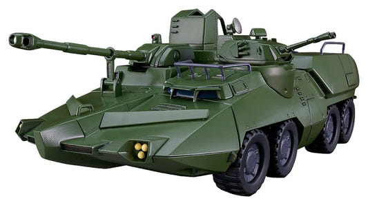 Good Smile Company Moderoid Giant Gorg Carrier Vehicle, green eight-wheeled armoured kit with cannons