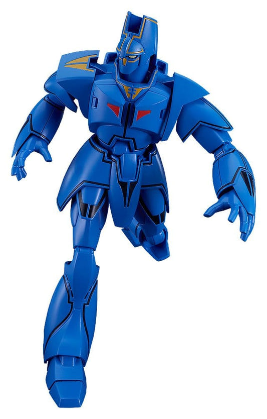 Good Smile Company Moderoid Gorg from Giant Gorg, blue robot kit in a striding pose