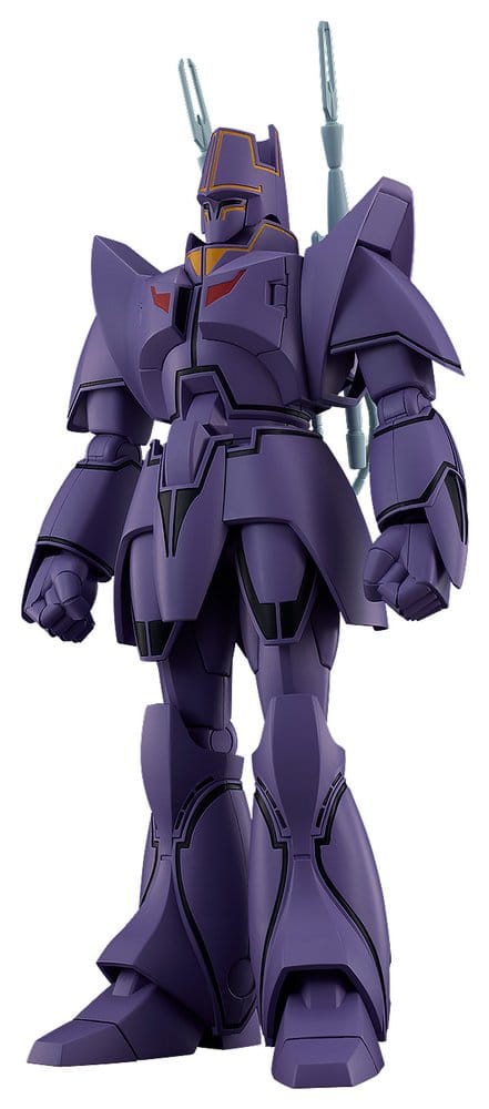 Moderoid Giant Gorg Manon Guardian purple giant robot plastic model kit, front view on white