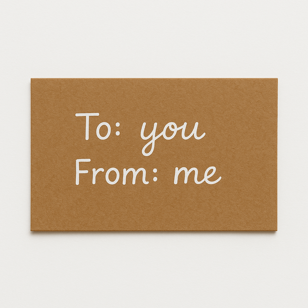 Gift Message - Loaded Dice
