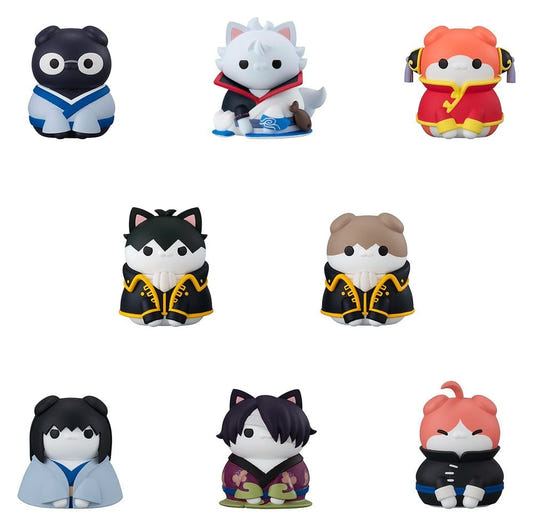Megahouse Gintama Nyantama Go Meow-Meow Edition! line-up of eight cat mini figures