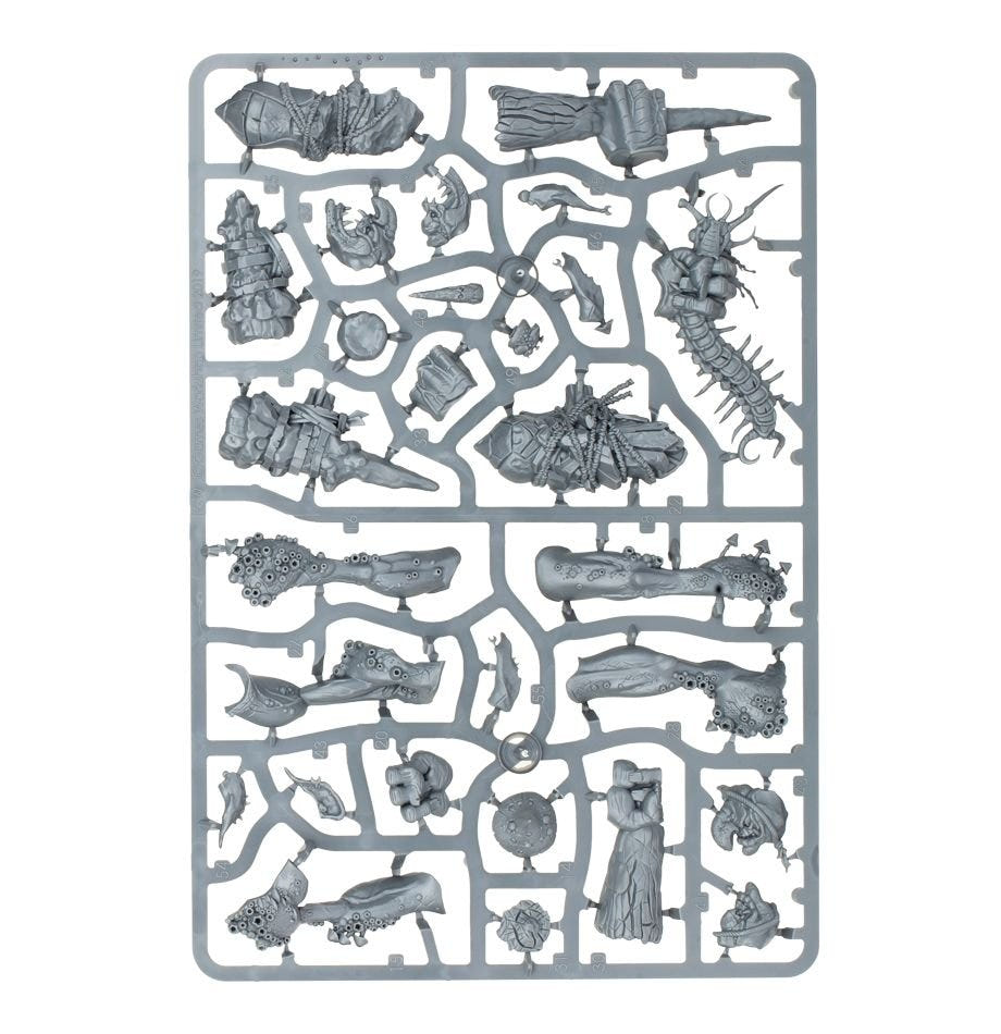 Dankhold Troggoth unpainted plastic sprue, frame 2 of 2