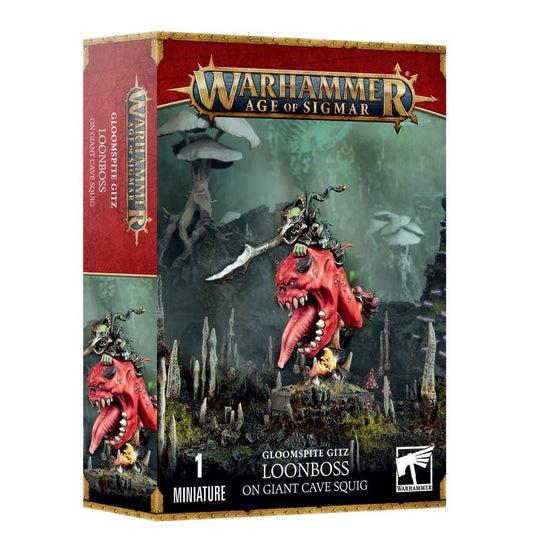 Gloomspite Gitz: Loonboss on Giant Cave Squig - Loaded Dice