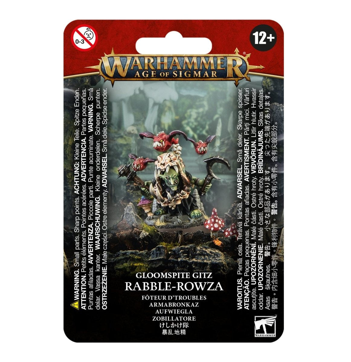 Games Workshop Gloomspite Gitz Rabble-Rowza blister pack front