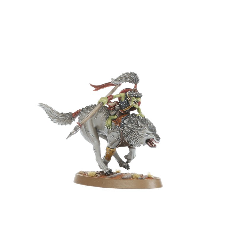 Gloomspite Gitz: Snarlboss & Wolfgit Retinue painted miniature - Loaded Dice