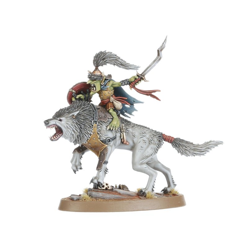 Gloomspite Gitz: Snarlboss & Wolfgit Retinue painted miniature - Loaded Dice